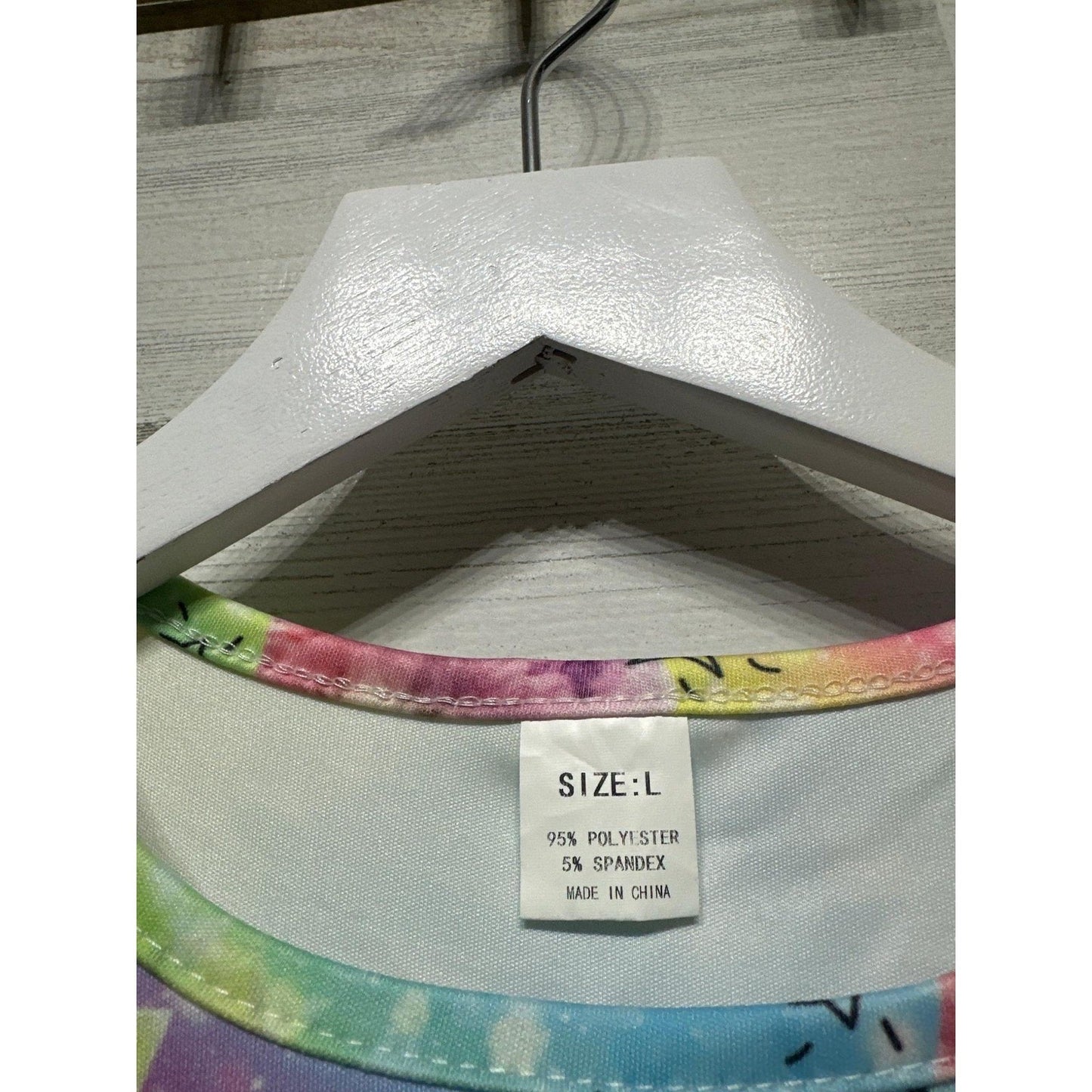 Skater Dress Girls L Rainbow Caticorn Galaxy Print Kawaii EUC2