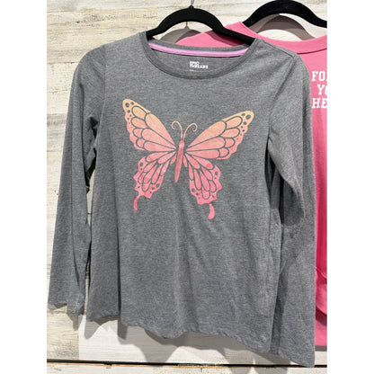 Old Navy Epic Threads Thereabouts Girls L 10-12 Bundle Pink Grey Top Cardigan2
