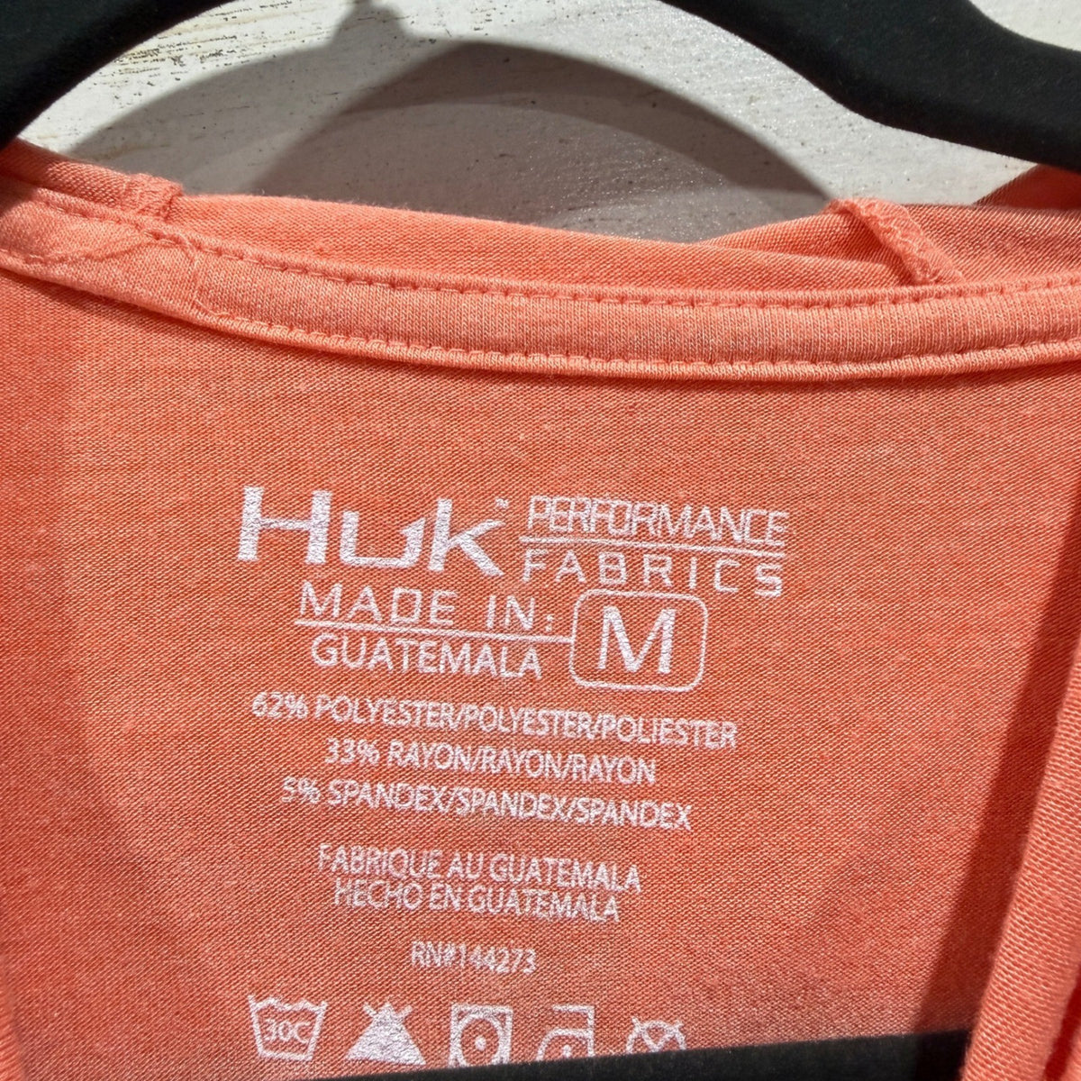 Huk Performance Hoodie Women M Coral Long Sleeve Pocket Fishing Outdoors2