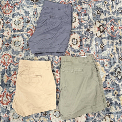 Old Navy Chino Shorts Women Size 8 Multi Color Bundle Preppy Casual1