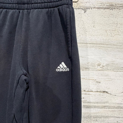 Adidas Jogger Sweatpants Boys Medium Black Fleece Active Sporty GUC1