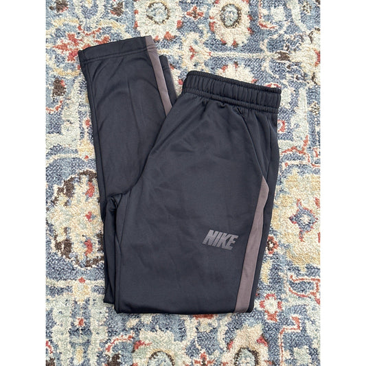 Nike Training Pants Kids Large Black Grey Excellent Dri-FIT Athletic Joggers NWT0