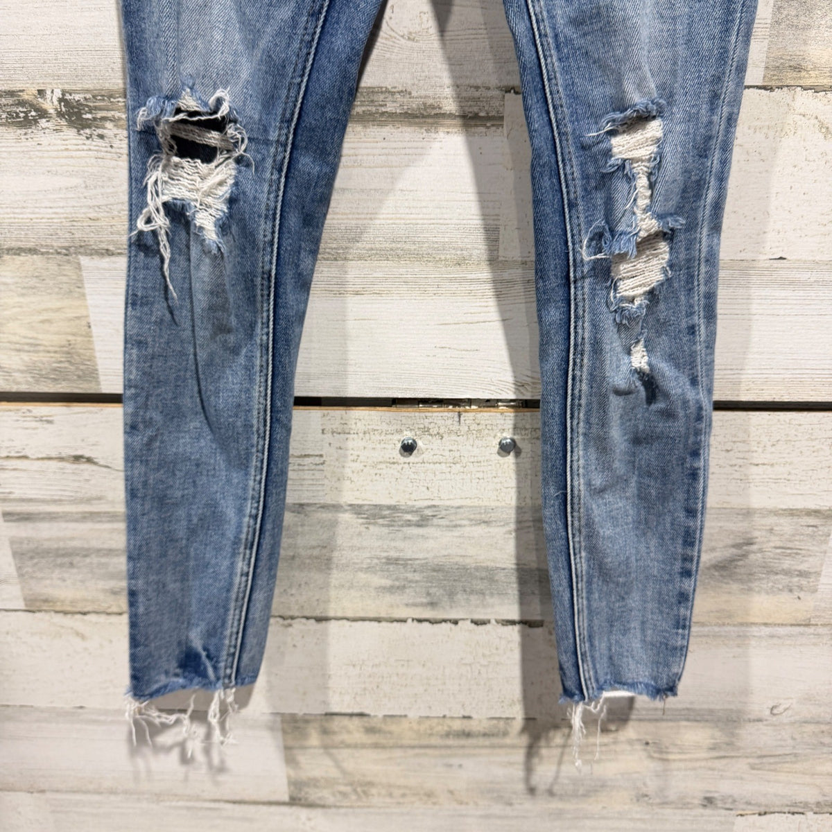 KanCan Signature Ankle Skinny Jeans Juniors Size 22" / 00 Distressed Denim2