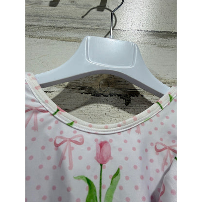 Little Bear Smocks Ruffle Bow One Piece Swimsuit Bundle Girls 3T Flawed*1