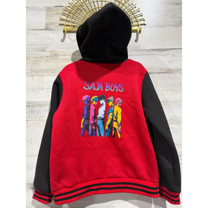 Saja Boys Jacket Boys Fits 7/8 (130) KPop Demon Hunters Graphic Streetwear0