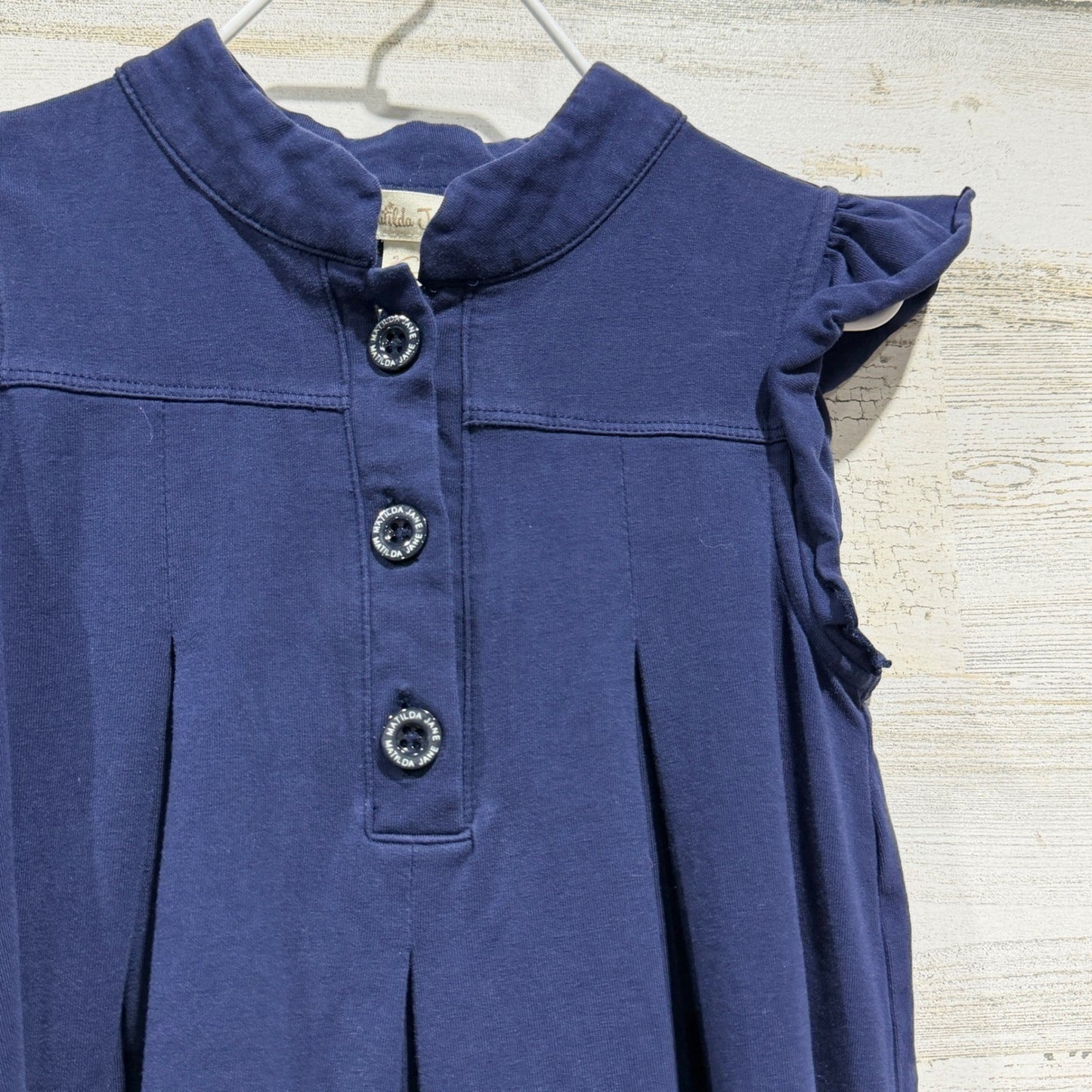 Matilda Jane Dress Romper Bundle Girls 6 Blue Striped Ruffle Classic4