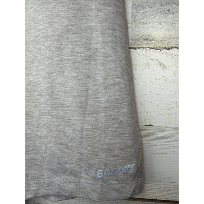 Brooks Racerback Tank Top Women Size M Gray Athletic Running Workout EUC1