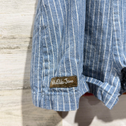 Matilda Jane Dress Romper Bundle Girls 6 Blue Striped Ruffle Classic6