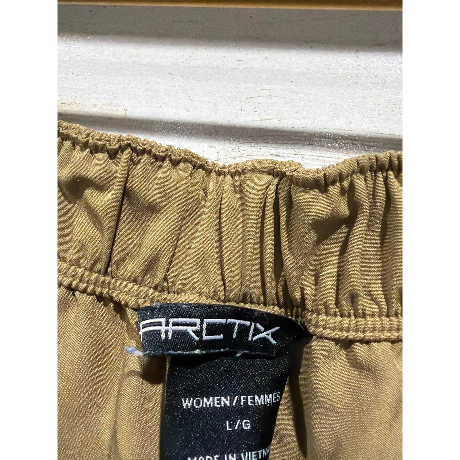 Arctix Active Skort Women Large Khaki Tan Hiking Golf Athletic EUC2