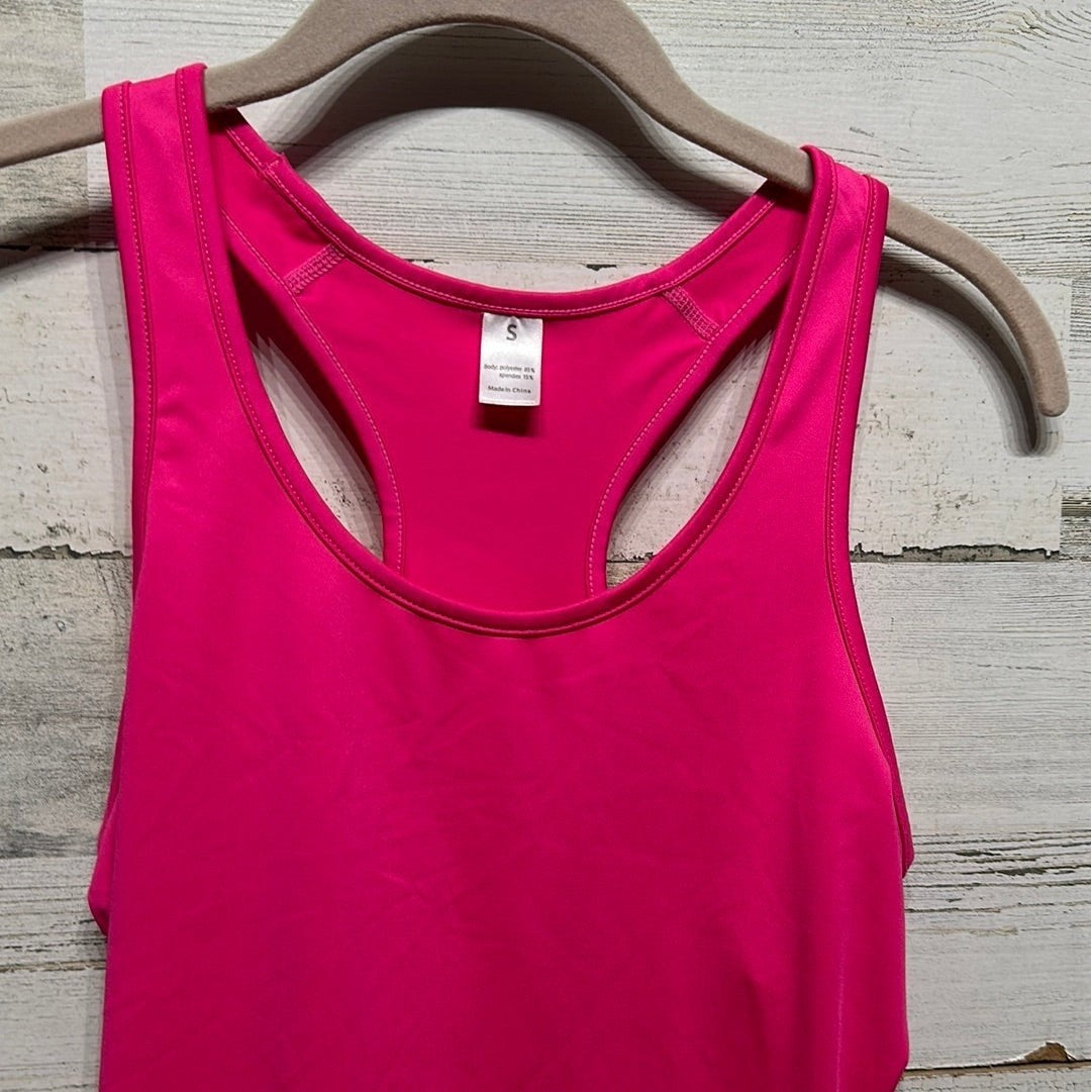 Tank Top Women Small Pink Dri-Fit Racerback Athletic Workout EUC1
