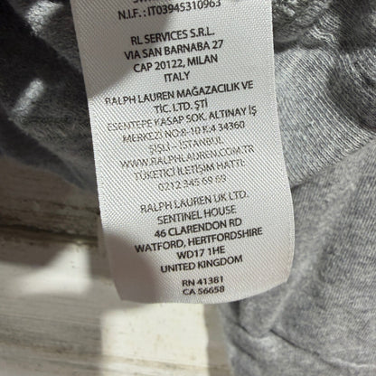 Polo Ralph Lauren Sweatshirt Kids Size 7 Grey Logo Graphic Sporty5