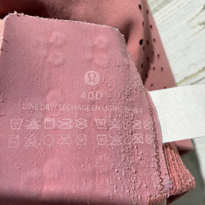 Lululemon AirSupport Sports Bra Women 40D Brier Rose Nylon High Impact Flawed*4