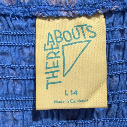 Thereabouts Member Mark Smocked Top Denim Shorts Romper Girls 14/16 XL Bundle2