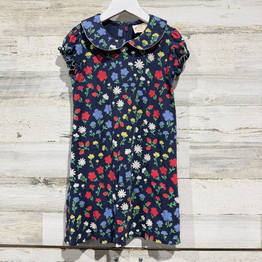 The Beaufort Bonnet Company Dress Fits Like Girls 6 Navy Strawberry Floral EUC*0