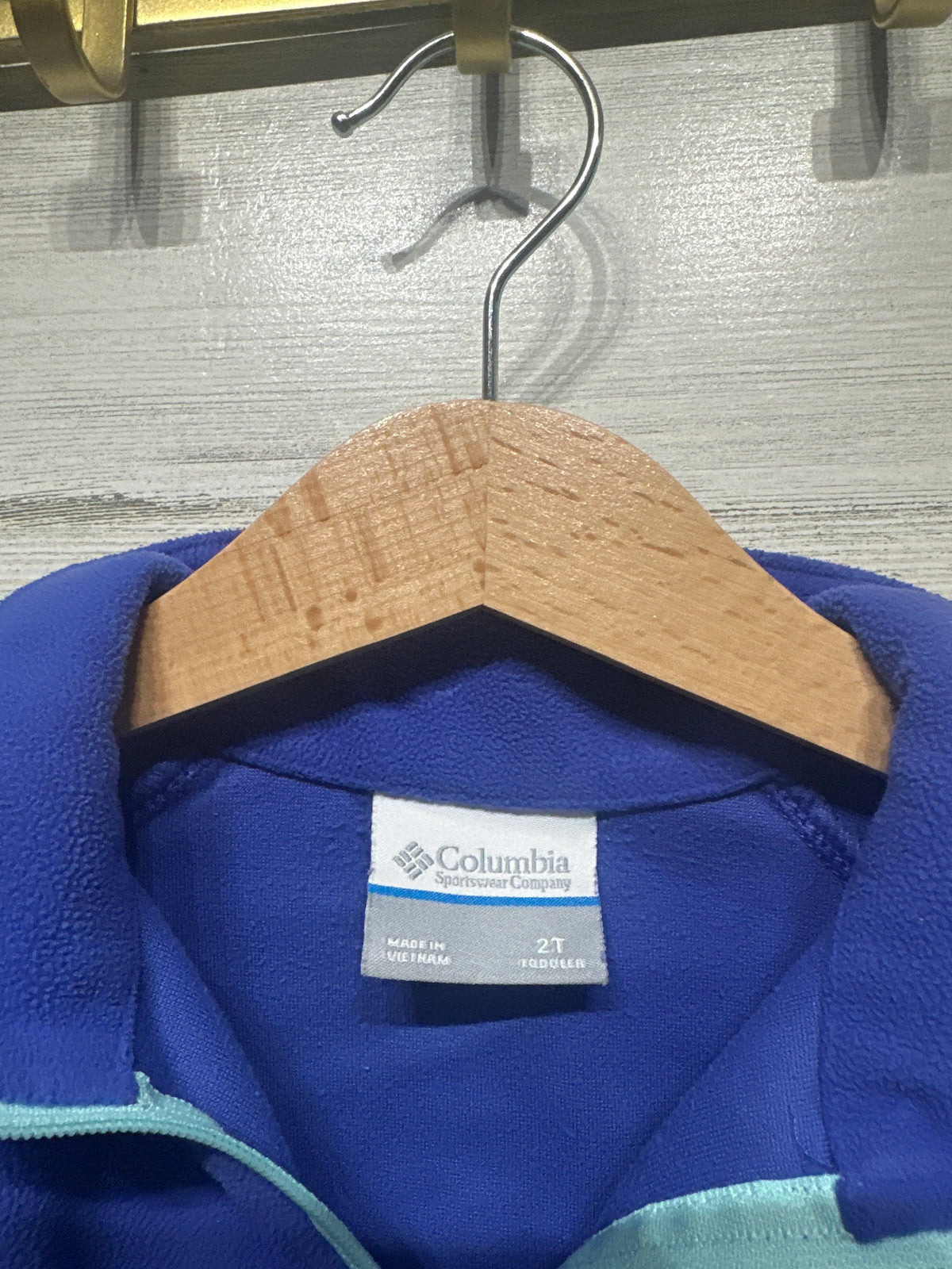 Columbia Fleece Pullover Toddler 2T Blue Quarter Zip1