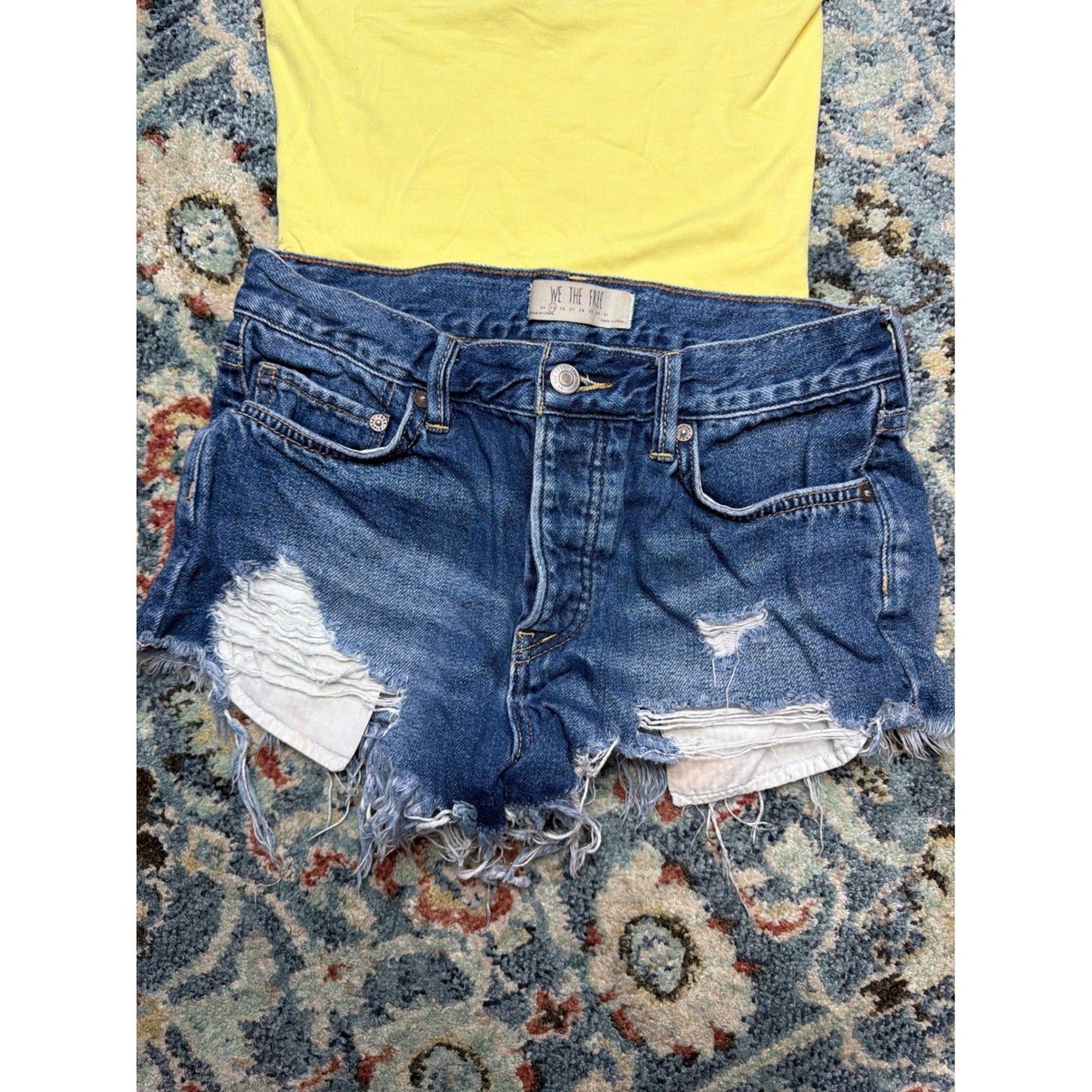 American Eagle S Top We The Free Size 25 Shorts Women Distressed Festival2