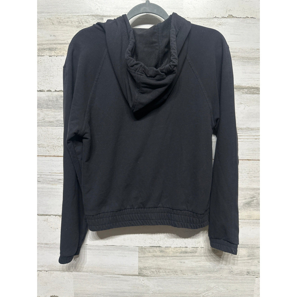 Athleta Coaster Luxe Half Zip Hoodie Womens XXS Black Pullover Sweatshirt EUC3