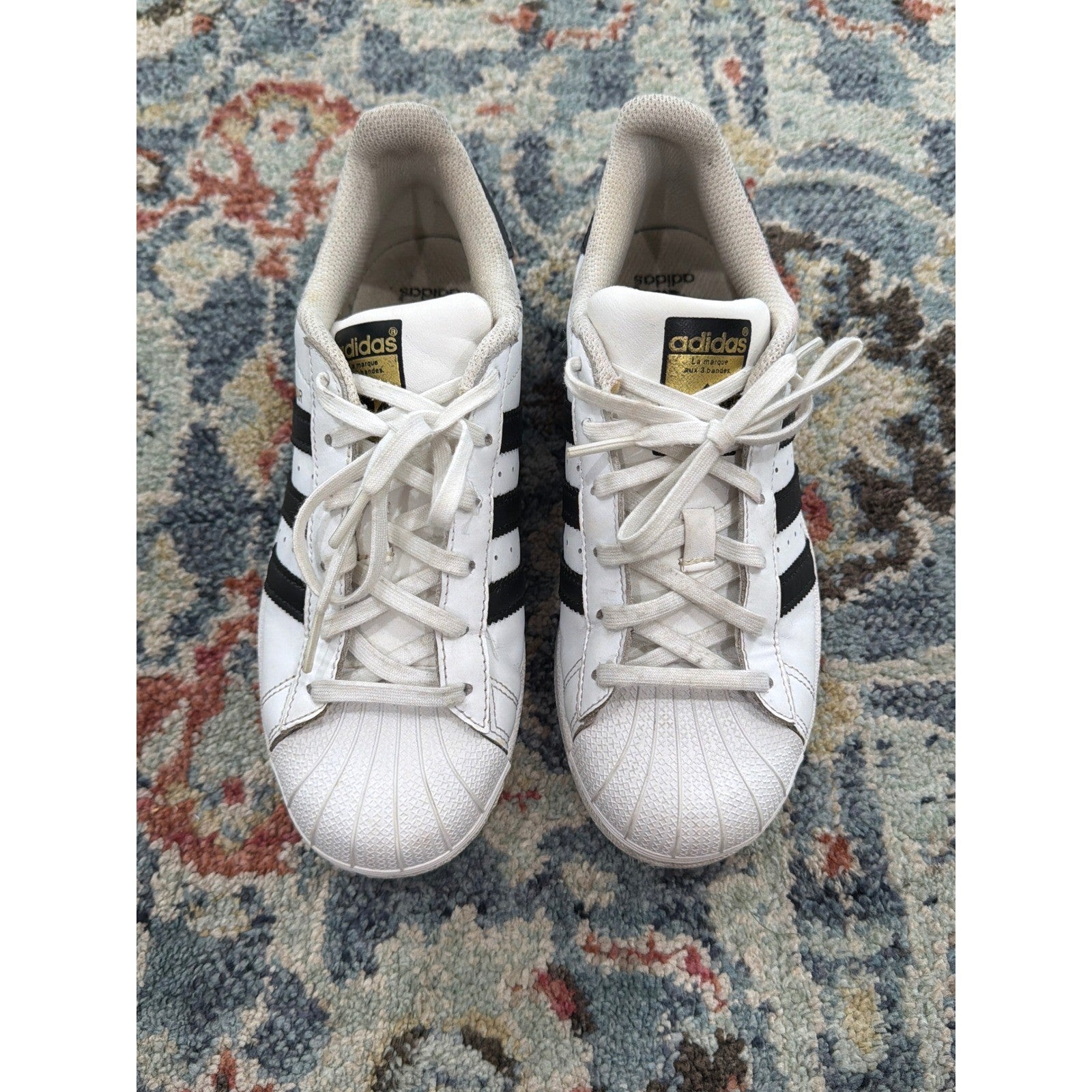 Adidas Superstar Sneakers Youth 4 White Black Shell Toe Classic Streetwear2