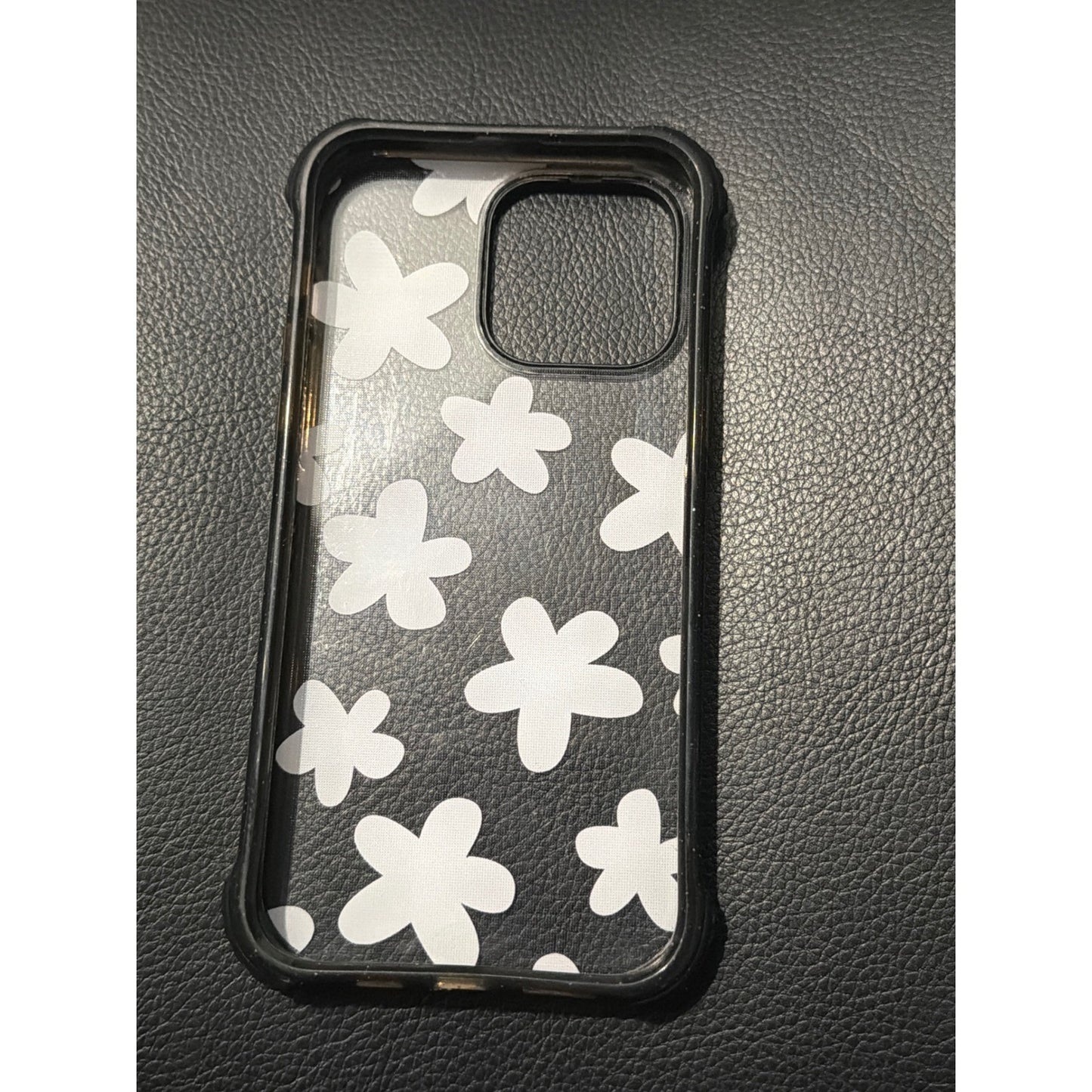 Casetify iPhone 14 Pro Max Case Women Pink Glitter Floral Daisy Coquette EUC1