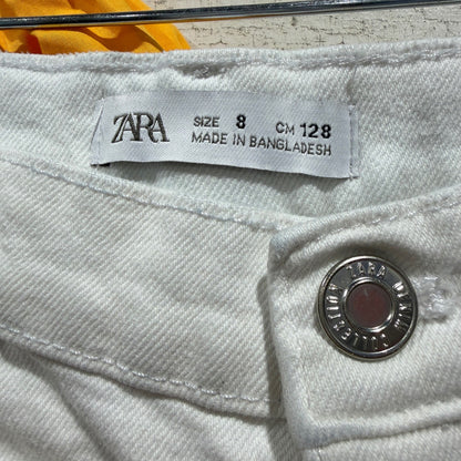 Zara GB Girls Summer Outfit Set Bundle Size 8-10 Grey Yellow White Cotton EUC8