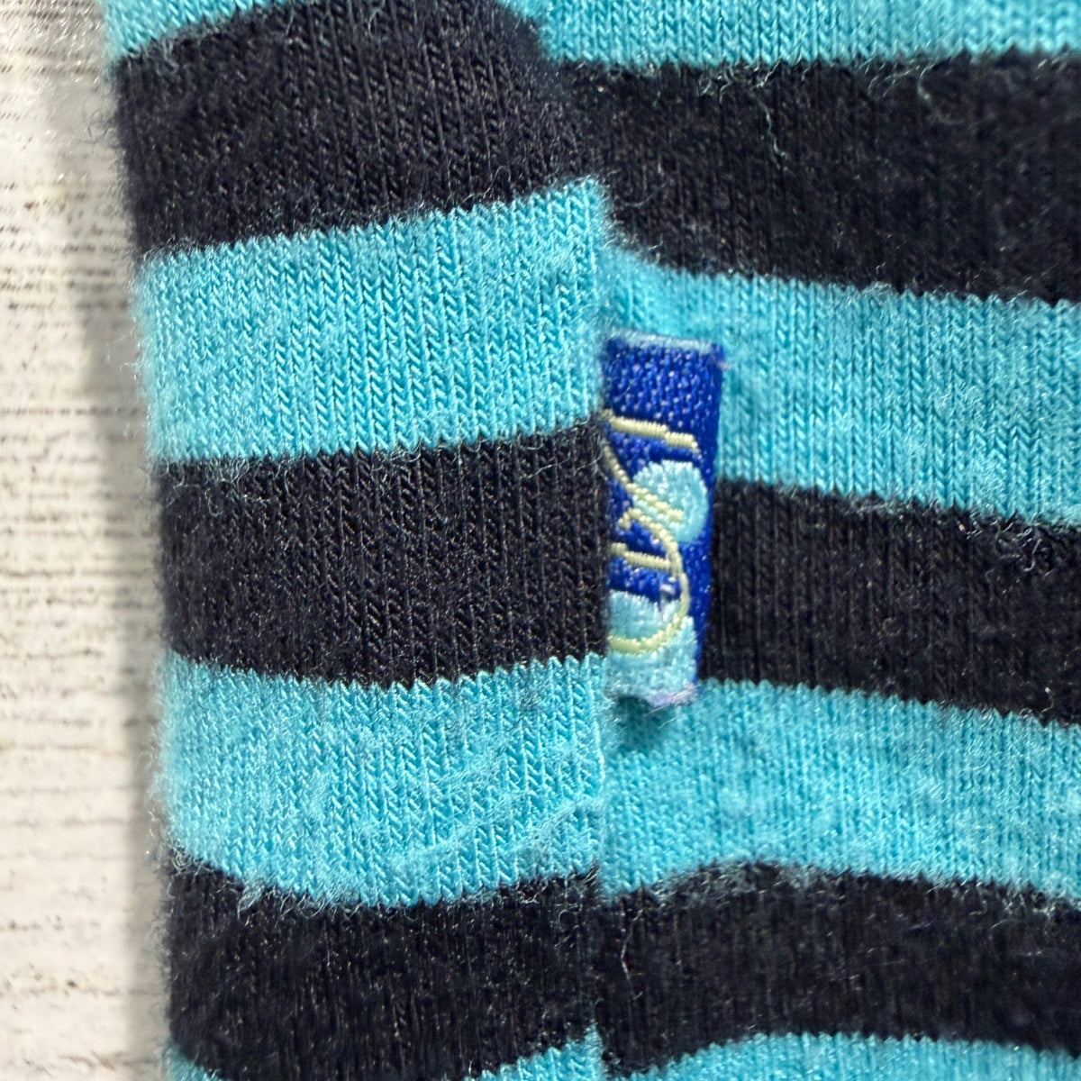 KicKee Pants Pajama Set Lot Boys Size 6 Blue Tie Dye Striped Bamboo GUC*9