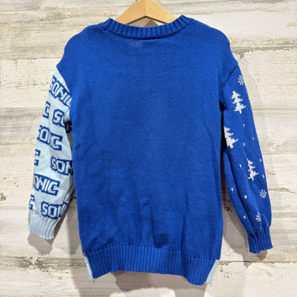 Sonic the Hedgehog Sweater Boys Small Blue Snowboard Character3
