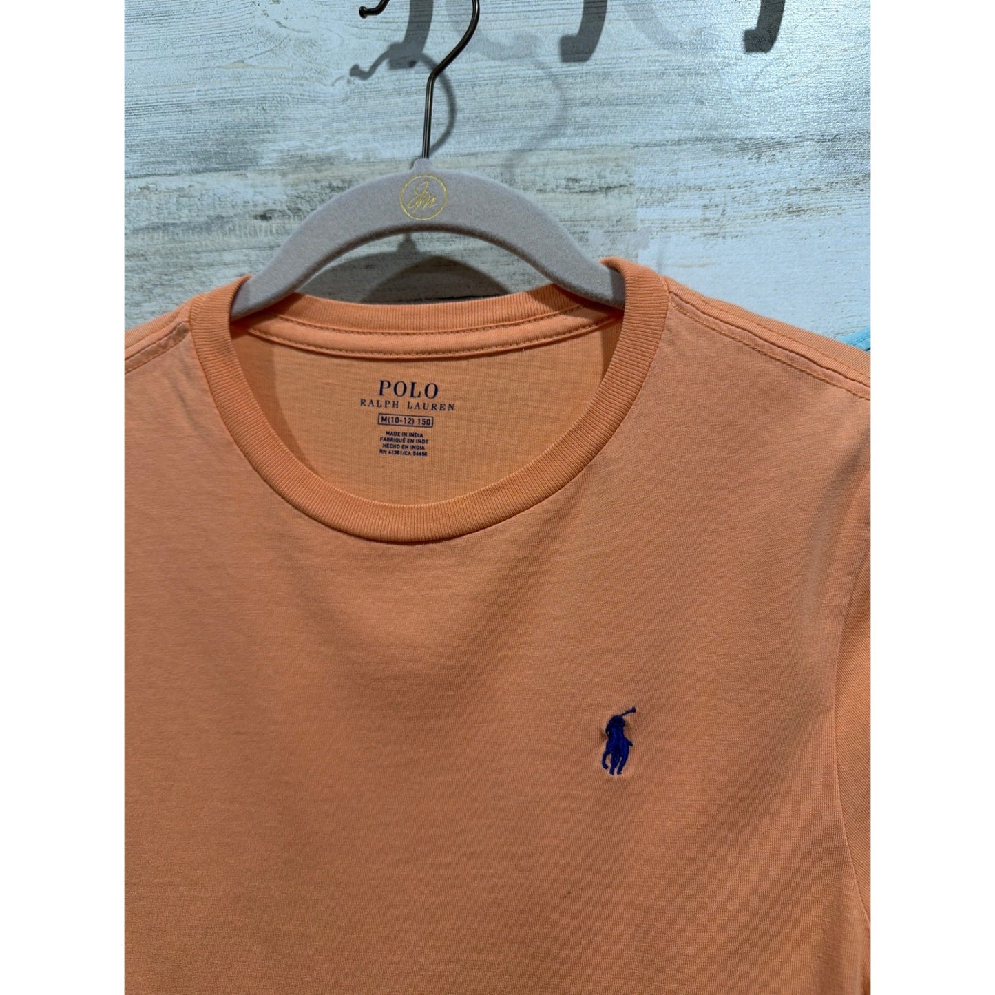 Polo Ralph Lauren T-Shirt Bundle Boys Medium 10-12 Orange Blue Pony Logo1