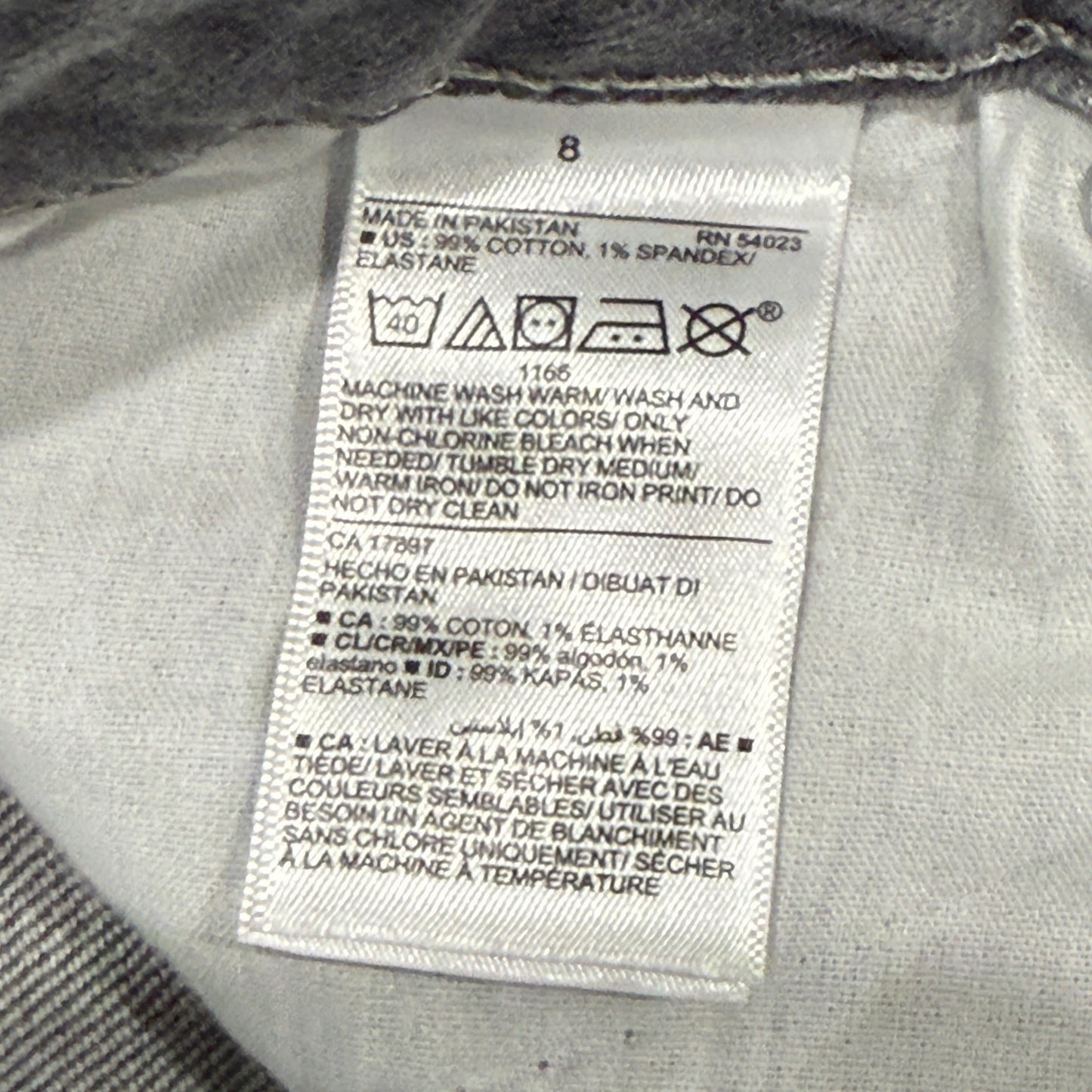 Old Navy O.G. Short Women 8 Grey Distressed High Rise Denim Grunge NWT3