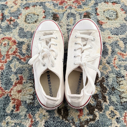 Converse Chuck Taylor All Star Low Youth 3 White Canvas Classic GUC*4