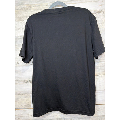 American Eagle T-Shirt Men Medium Black Graphic Logo Super Soft EUC2
