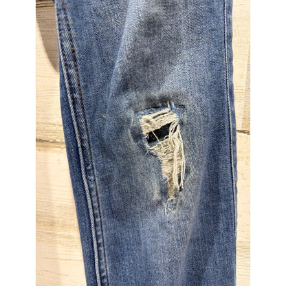Abercrombie Kids Skinny Jeans Boys 7/8 Blue Distressed Skater GUC3