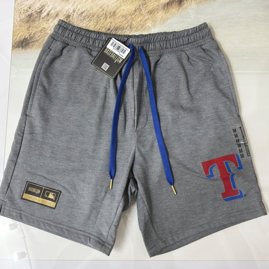 Baseballism Sweat Shorts Men M Gray Texas Rangers MLB Sportswear NWT0