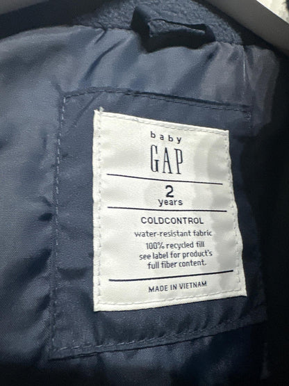 Gap Puffer Vest Kids 2T Navy Blue ColdControl Water Resistant EUC1