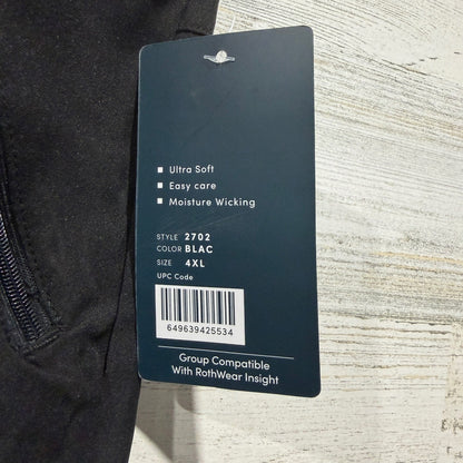 Med Couture Insight Scrub Pants Women 4XL Black Solid Modern NWT3