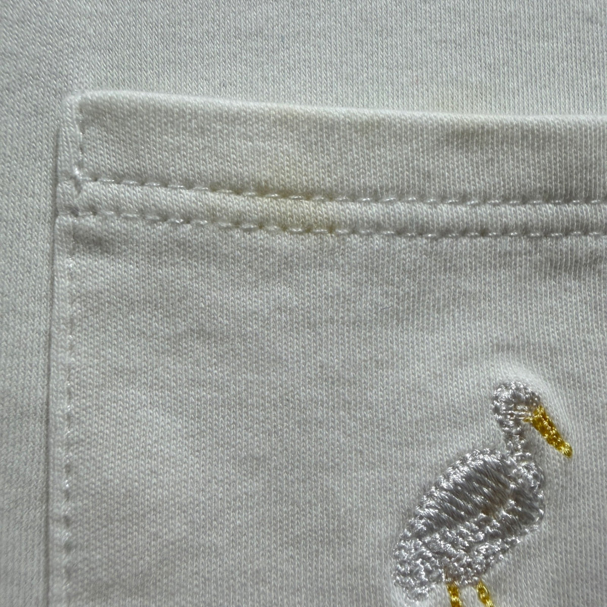 The Beaufort Bonnet Company Pocket Tee Boys 6 White Pima Cotton Preppy GUC2
