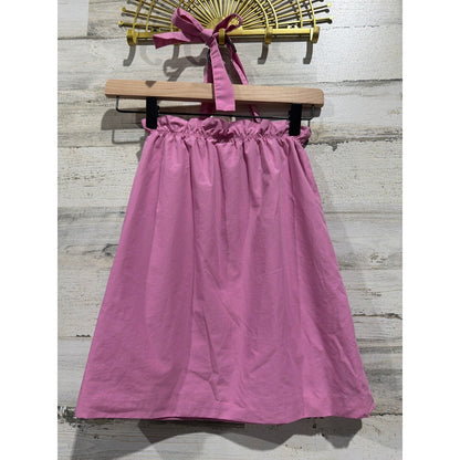 The Beaufort Bonnet Company Mitzi Dress Girls 3T Pink Halter Bow Preppy EUC3