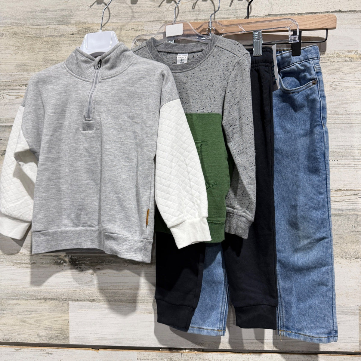 Carter's Lucky Brand Lila & Jack Clothing Boys 4T Lot Cotton Casual Bundle0