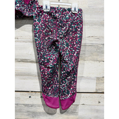 BCG Activewear Set Girls 7 Purple Leopard Print Athletic Core4
