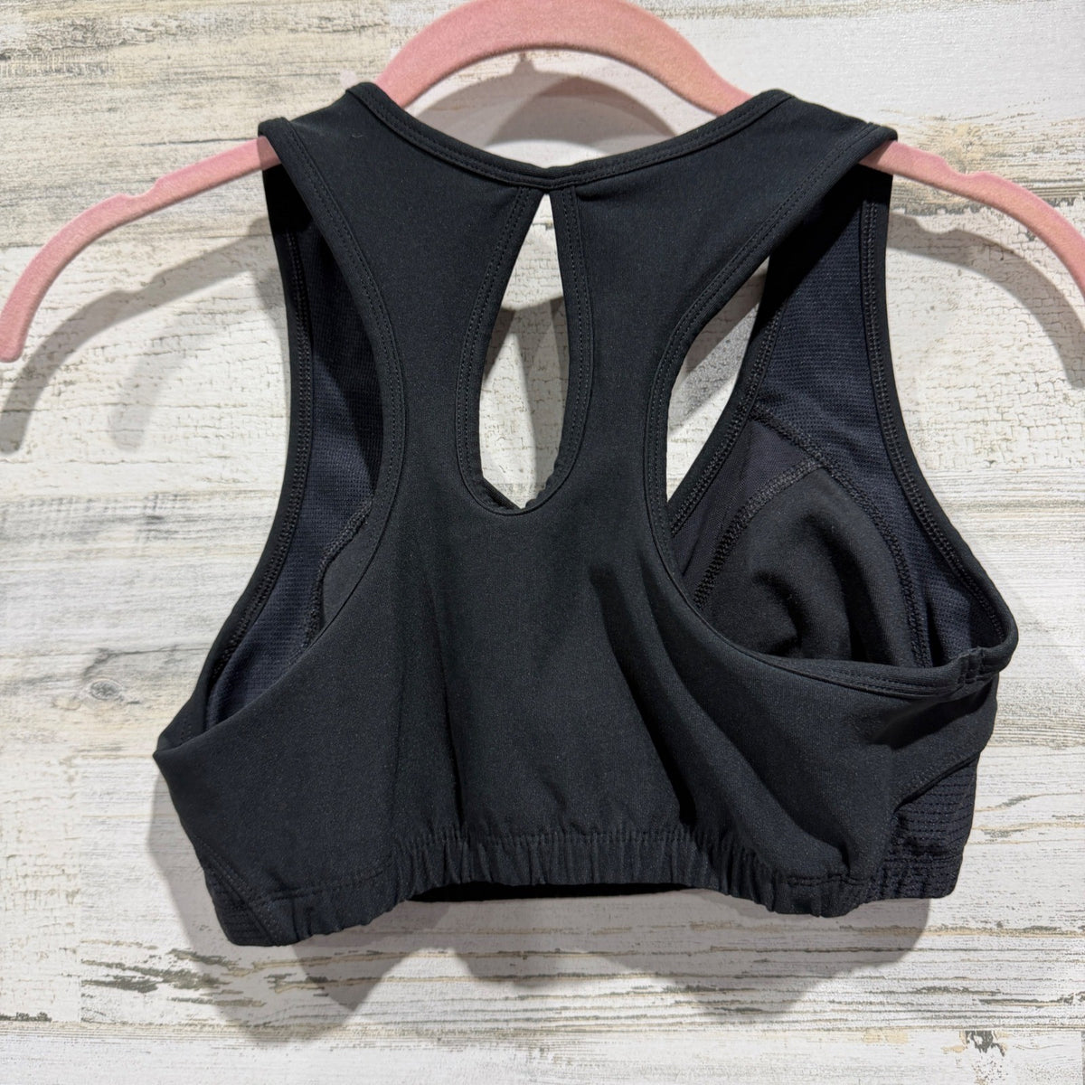 Nike Fit Dry Racerback Sports Bra Women S Black Solid Activewear3
