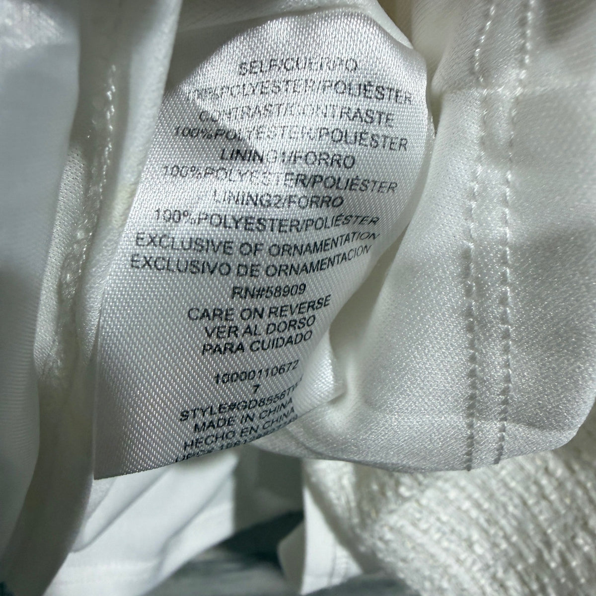 GB Girls Tiered Tweed Dress Girls Size 7 Cream Gold Metallic Holiday Preppy EUC5