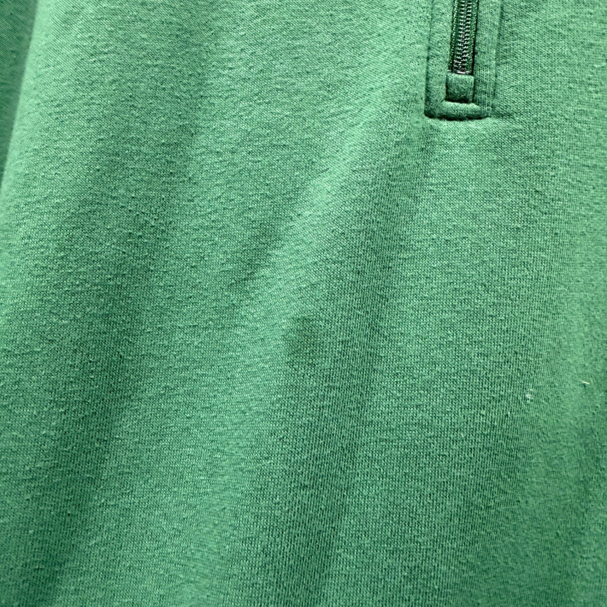 Amazon Essentials Quarter Zip Sweatshirt Mens XXL Green Cotton Flawed*2