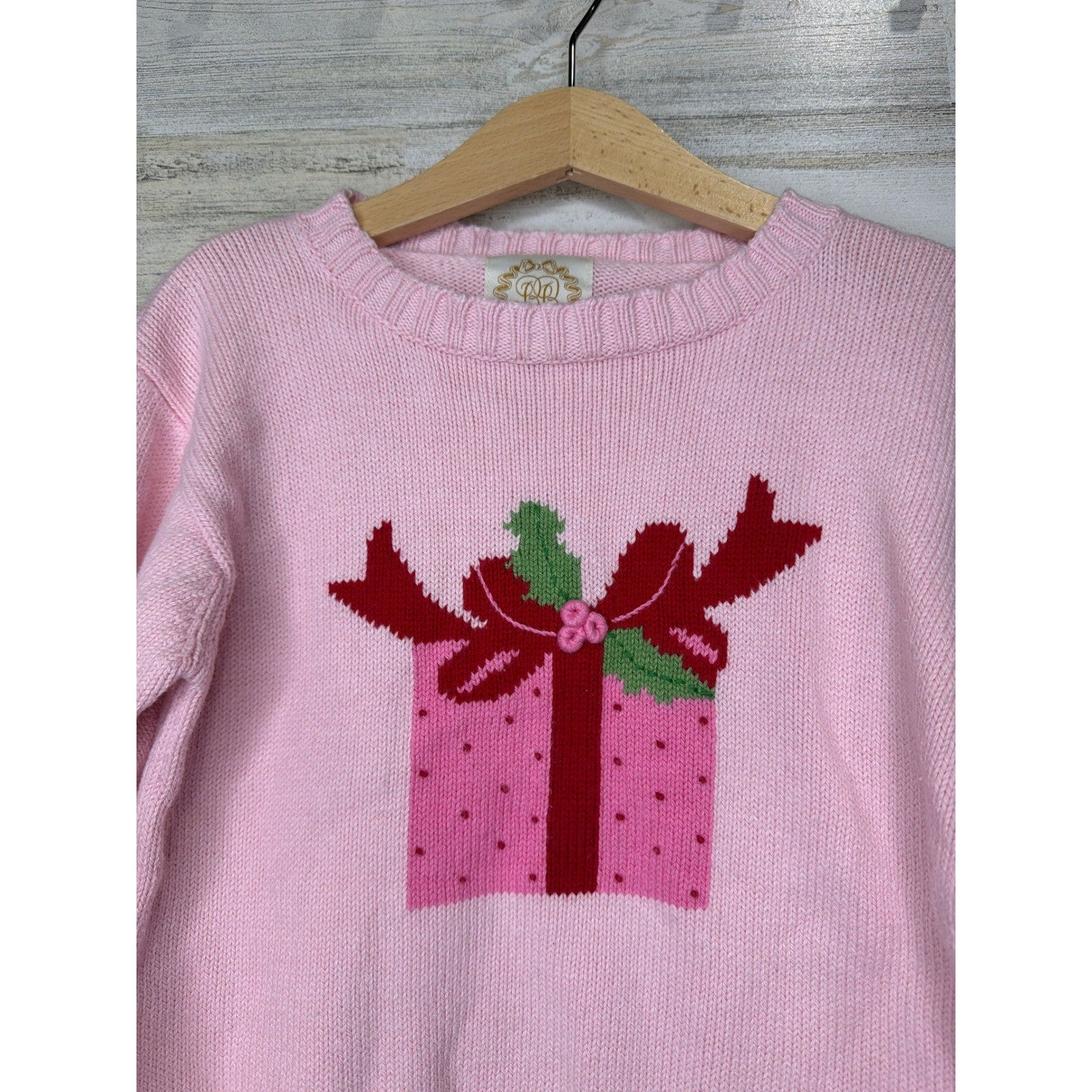 The Beaufort Bonnet Company Sweater Girls Size 4T Pink Present Christmas Preppy1