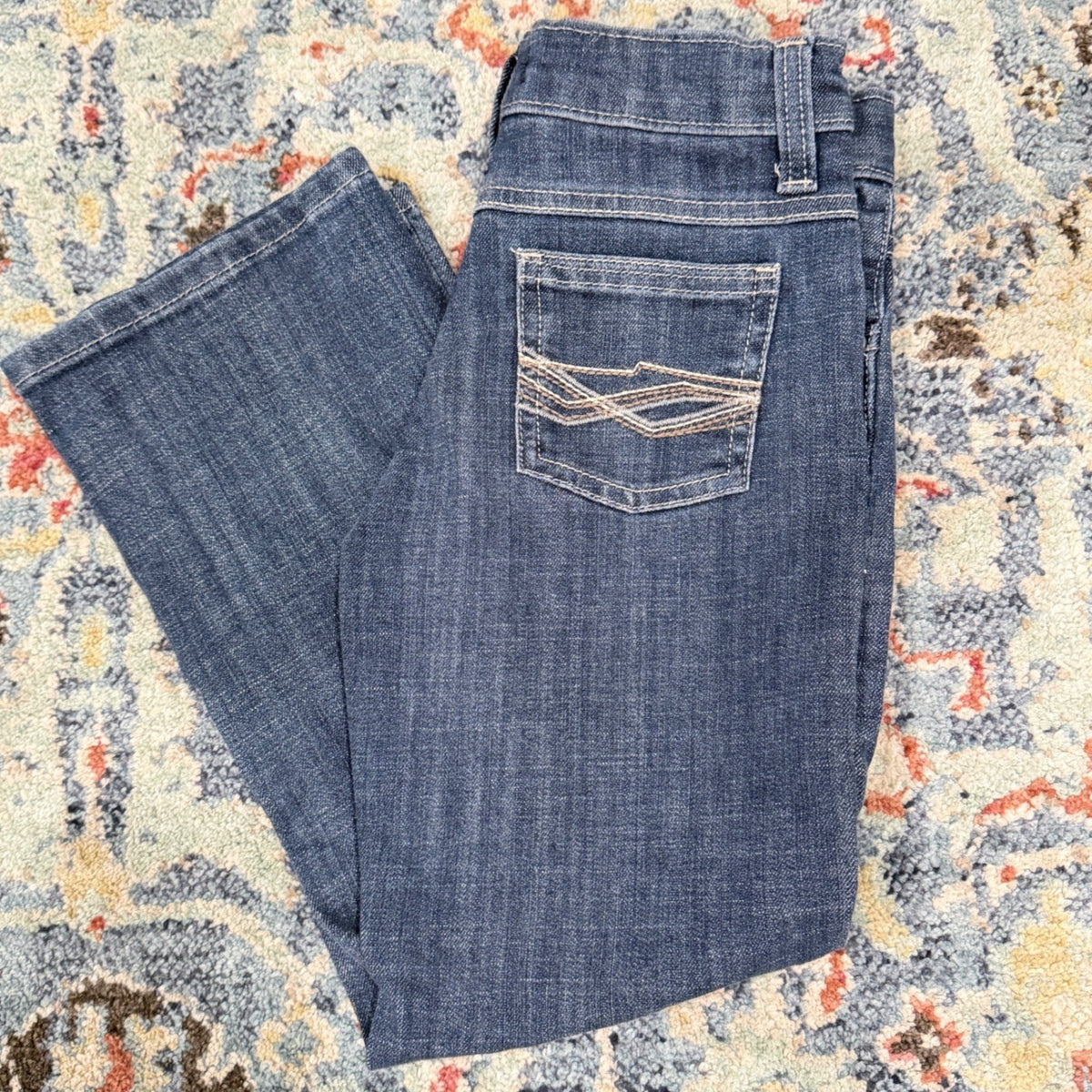 Wrangler 20X Jeans Boys 7 Regular Blue Bootcut Western Cowboy EUC0