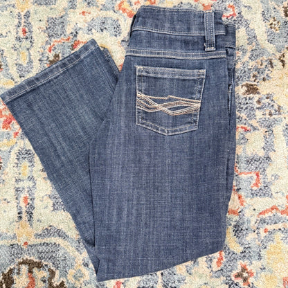 Wrangler 20X Jeans Boys 7 Regular Blue Bootcut Western Cowboy EUC0