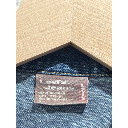 Vintage Y2K Levis 3T Denim Trucker Jacket Haddad Maroon Tag Blank R Only Tab2