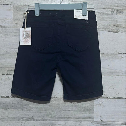 Bermuda Shorts Girls 12 Jessica Simpson Navy Blue Cuffed Cherish NWT2