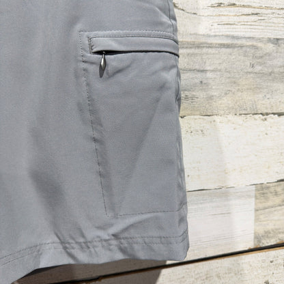 IZOD Golf Cargo Shorts Men 36 Gray Stretch Performance GUC*1