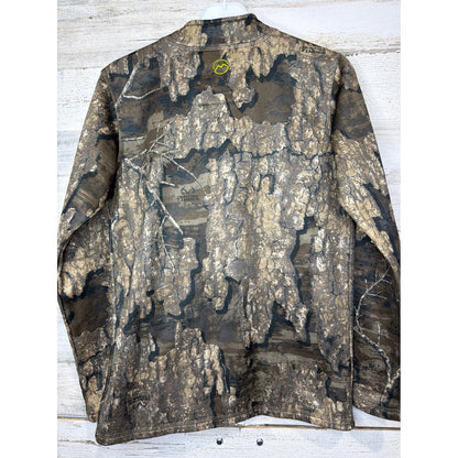 Magellan Quarter Zip Pullover Boys Large Brown Realtree Timber Camo Gorpcore EUC3