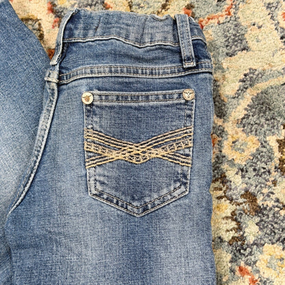 Wrangler 20X Bootcut Jeans Boys 6 Regular Embroidered Western Cowboy GUC*1