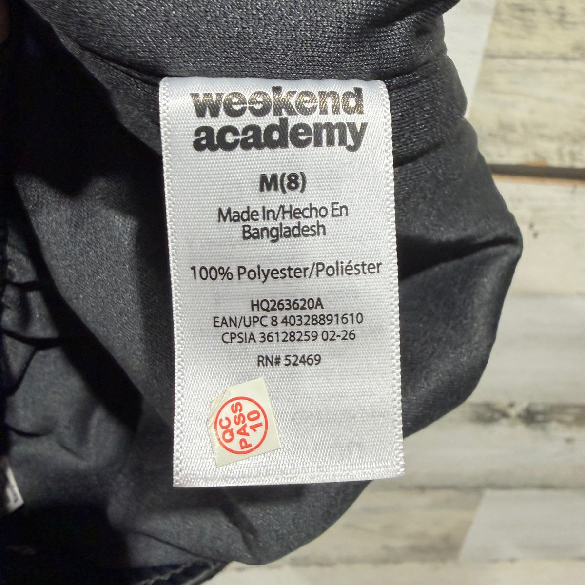 Weekend Academy Mesh Shorts Boys Size 8 Black Piping Athletic Sporty NWOT3